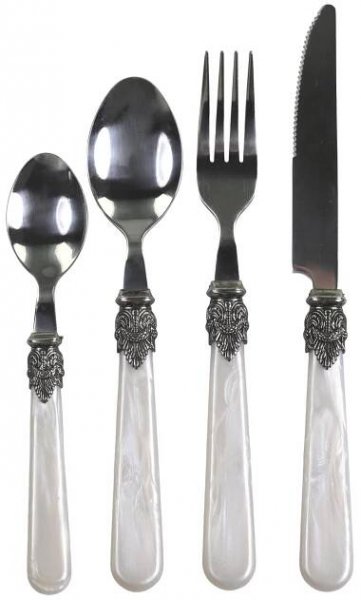 Sada příborů Silver Deco Antique Pearl – 16 ks