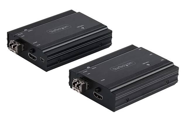 4K HDMI KVM Extender over Fiber - HDMI Video & USB Remote KVM Switch/Console Extender - up to 984ft/
