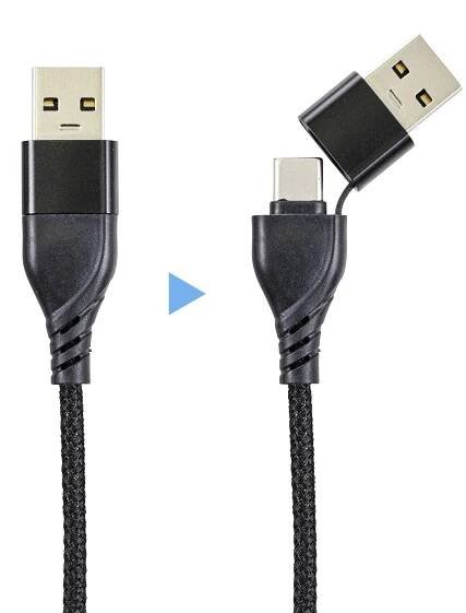 Nabíjecí kabel USB USB 2.0 USB-A zástrčka, USB-C ® zástrčka, USB Micro-B zástrčka, Apple Lightning konektor, USB-C ® zástrčka