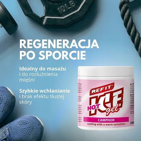 REFIT Ice Gel Camphor 230 ml|Extra mast proti bolesti Podoba gel