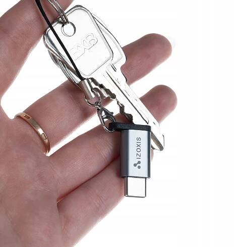 Redukce USB-C na micro USB-B 2.0 + šňůrka