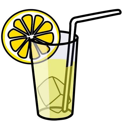 Vektorový obrázek, ilustrační klipart Limonáda v rozlišení 1600x1600 pixelů zdarma ke stažení, Nápoje vektor do vašich dokumentů