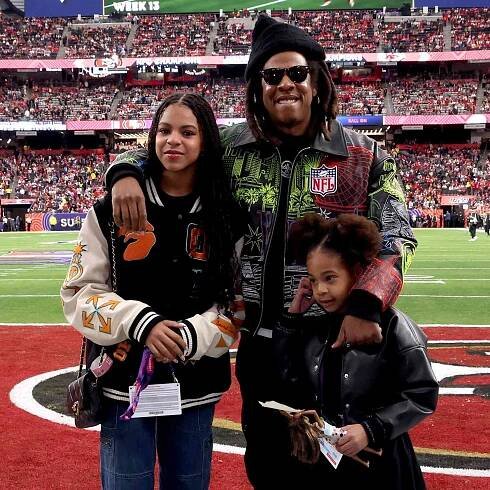 Blue Ivy Carter Jay Z Rumi Super Bowl Las Vegas 02 11 24