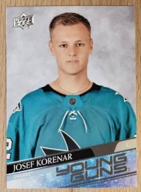 Upper Deck 2020/21 - YOUNG GUNS - Josef Kořenář - Hokejové karty