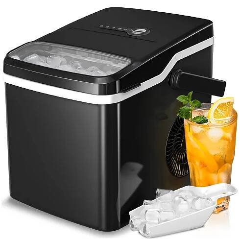 Bullet Desktop Ice Maker, Portable Ice Maker, Chewable Pellet Ice, 26Lbs/24H, * Function, * Ice Maker, * Operation, for Kitchen