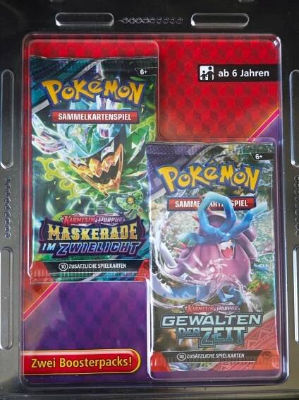 29* POKEMON Karty Sada boosterpacků KARMESIN & PURPUR 2-balení