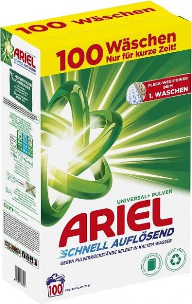 ARIEL Universal+ 6 kg (100 praní)