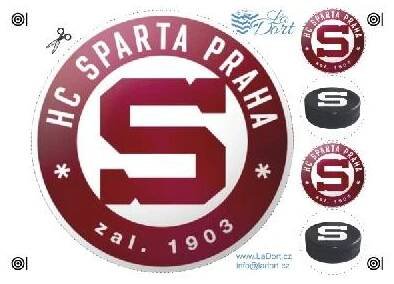 LaDort HC Sparta Praha - A4 - 00370 Materiál: Jedlý papír + 25g DecorGel