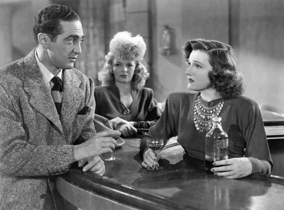 WHY GIRLS LEAVE HOME, from left: Sheldon Leonard, Constance Worth, Lola Lane, 1945