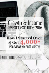 How I started from scratch, relaunched my blog, and got over 4,000 page views my very first month!
