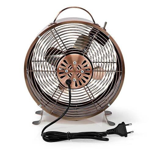 Stolní ventilátor RETRO 20W/230V měděná ø25 cm