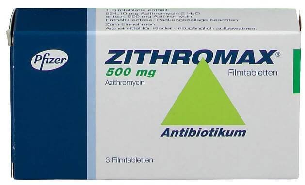 Zithromax 500 mg infusion