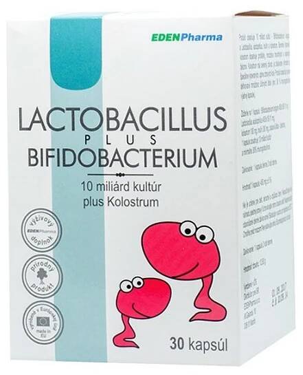 Edenpharma Lactobacillus + Bifidobacterium 30 cps.