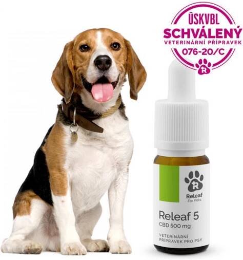 Releaf 5 / 10ml CBD olej pro psy