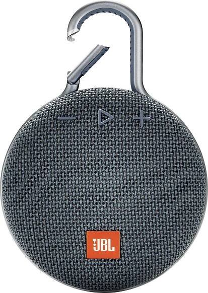Bluetooth® reproduktor JBL Clip 3 hlasitý odposlech, outdoor, odolná vůči stříkající vodě, modrá