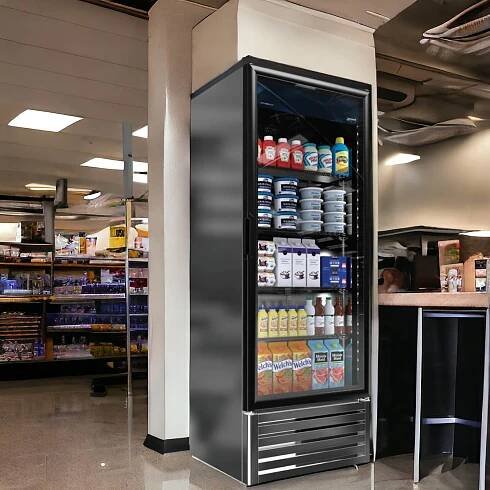 Imbera G319 HC SS | 30" Wide 1 Swing Door Stainless Steel Bottom Mount Merchandiser Refrigerator
