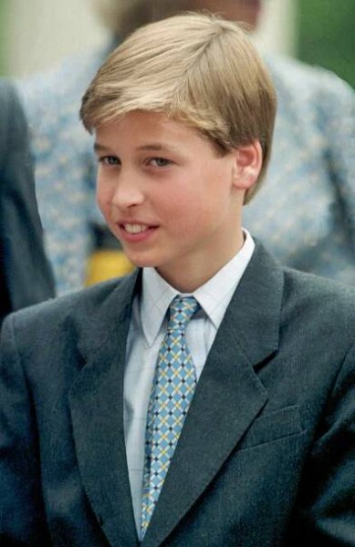 Prince William at Clarence House to Celebrate Queen Elizabeth, The Queen Mother's 94th Birthday, on August 4, 1994