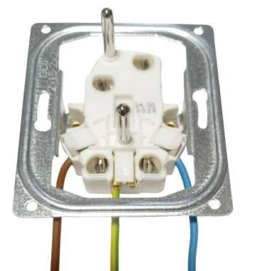 Zapojení zásuvky ABB Tango 5519A-A02357 - přední strana
