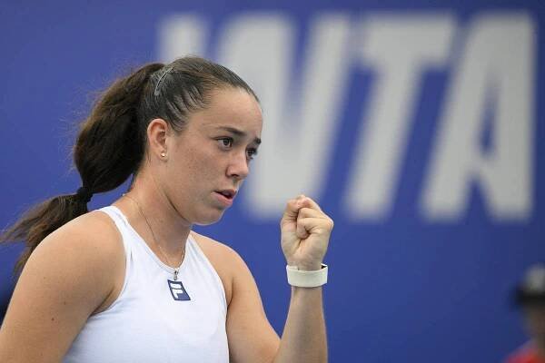Tenis, WTA, Tereza Valentová během semifinále turnaje Prague Open
