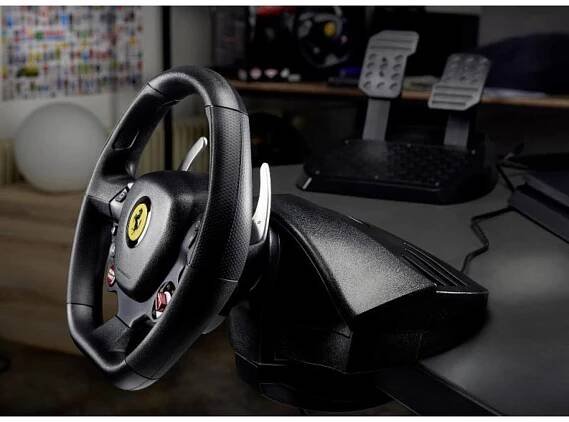 Thrustmaster T80 Ferrari 488 GTB Edition volant PlayStation 4 černá vč. pedálů , upevnění šrouby