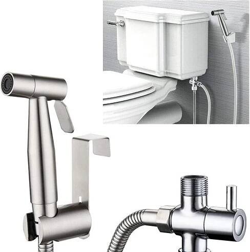 Bidet Ruční sprcha Sprchová hlavice z nerezové oceli 304 Mosaz pro bidetové baterie WC