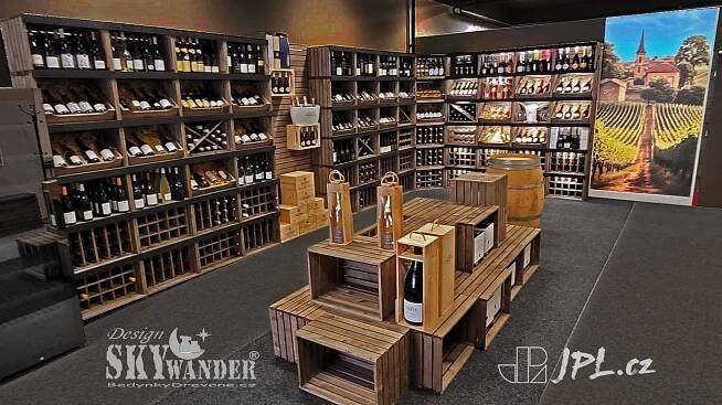 Vinotéka VINS FRANCE – design SKYWANDER – realizace JPL
