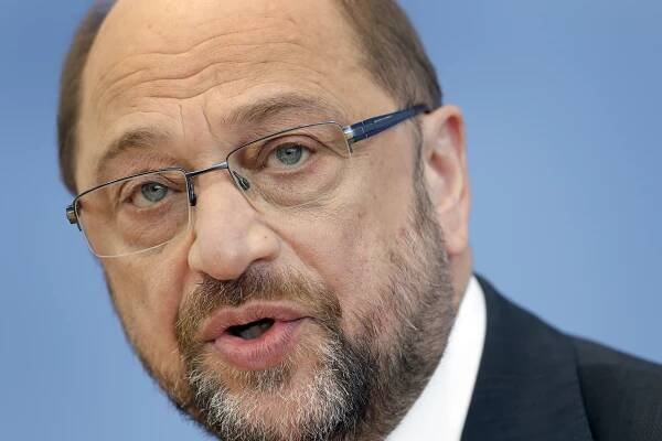 Předseda německé sociální demokracie a kandidát na kancléře Martin Schulz.