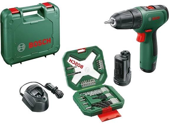 Bosch Aku šroubovák Easydrill 1200 vč. 2x aku 1,5Ah + sada vrtáků