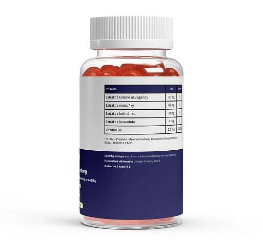 Ašvaganda + Vitamin B6 – 60 gumových bonbonů - Obrázek 2