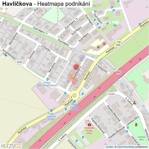 Mapa Havlíčkova - Firmy v ulici.