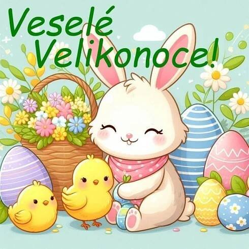 Klikněte pro zobrazení původního (velkého) obrázku
==============
Velikonoční přání Veselé Velikonoce!
Pošlete originální velikonoční přání plná lásky a rado…