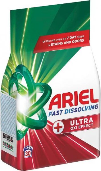 Prací prášek ARIEL + Ultra Oxi Effect 1,65 kg (30 praní)
