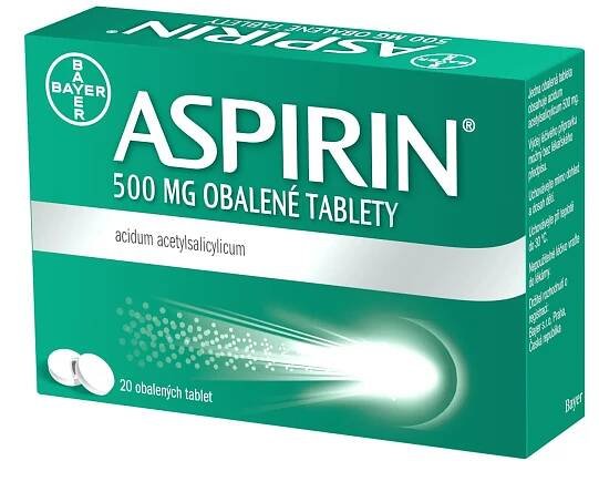 ASPIRIN 500MG TBL OBD 20