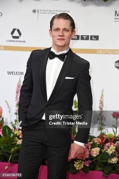Max von der Groeben arrives for the 74th Lola German Film Award 2024 at Theater am Potsdamer Platz on May 3, 2024 in Berlin, Germany.