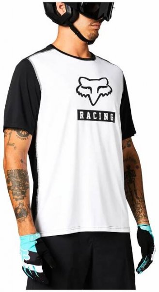 Pánský cyklistický dres Fox Ranger SS Jersey Block White