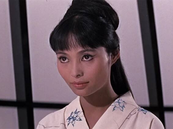 Akiko Wakabayashi in a kimono