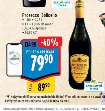 Albert Prosecco solicello nabídka