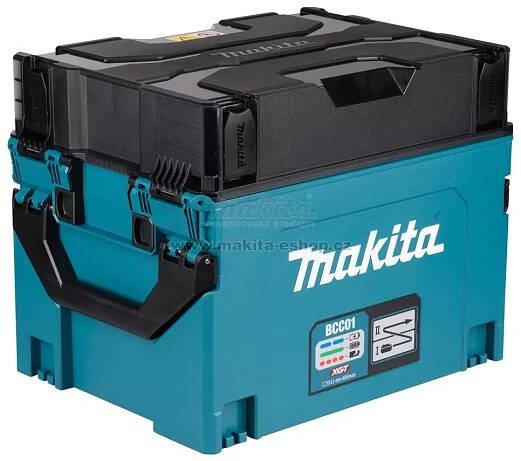 Napájecí adaptér v systeineru makpac Makita BCC01, pro 8 akmulátorů XGT 