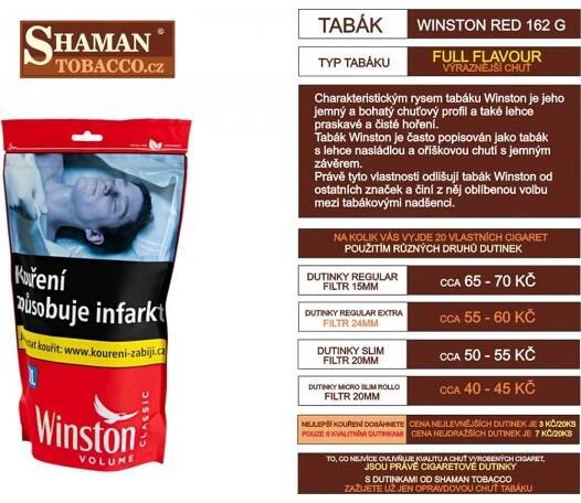 Winston red cigaretový tabák 162 g od 896 Kč - Heureka.cz