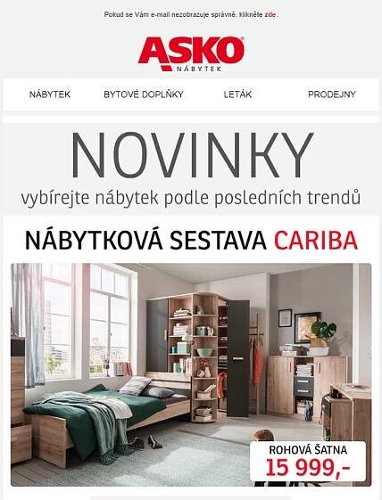 Objevte novinky z ASKO - NÁBYTEK