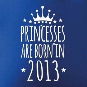Princesses are born in 2013 - Mikina dámská Cape s kapucí