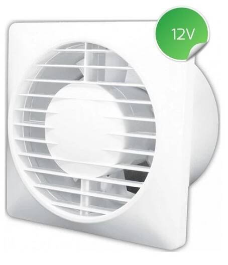 Ventilátor koupelnový SOLO 125 na 12V - vzduchotechnika-ventilatory.cz