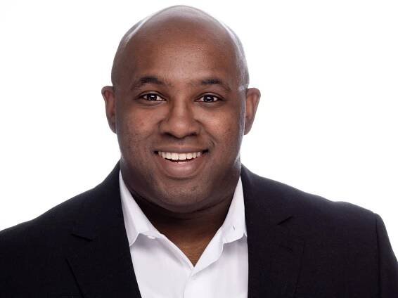 professional headshot photograph with white background by brandon jackson 