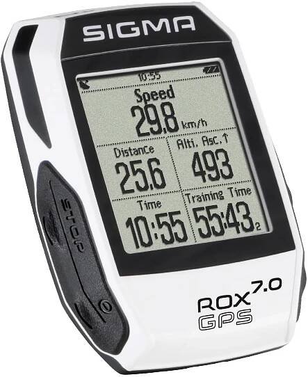 Computer SIGMA Rox 7.0 GPS, biely