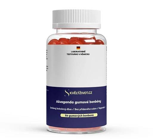Premium Ašvaganda 300 + Vitamin B6 – 60 gumových bonbonů