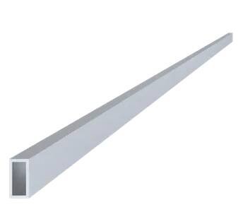 Hliníkový jekl 20x10x1,5 mm, délka 6000 mm, materiál EN AW-6060 T66, přírodní hliník bez povrchové úpravy, cena za KUS