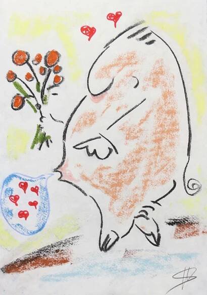 helge schneider ohne titel 30x41 walentowski galerien