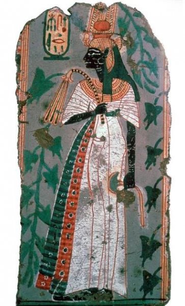 Ahmose-Nefertari, Egyptian wall painting