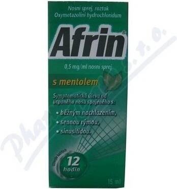 AFRIN S MENTOLEM NAS 0,5MG/ML NAS SPR SOL 15ML