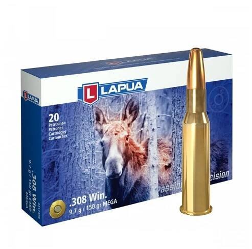 308 Win.Lapua Mega 9,7g (150gr) 20 ks jen za 62 Kč Zbraně a střelivo Šubrt
